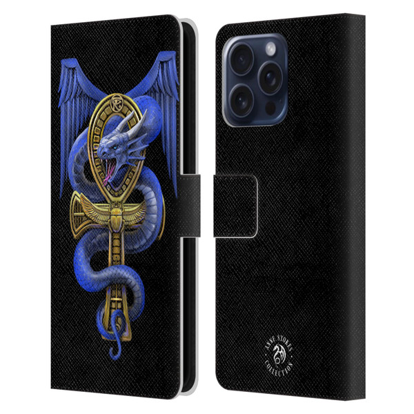 Anne Stokes Mix Fantasy Art Apep's Oracle Leather Book Wallet Case Cover For Apple iPhone 16 Pro Max