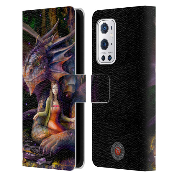 Anne Stokes Mix Fantasy Art Spirit Dragon Leather Book Wallet Case Cover For OnePlus 9 Pro