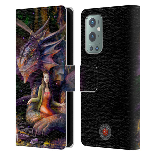 Anne Stokes Mix Fantasy Art Spirit Dragon Leather Book Wallet Case Cover For OnePlus 9