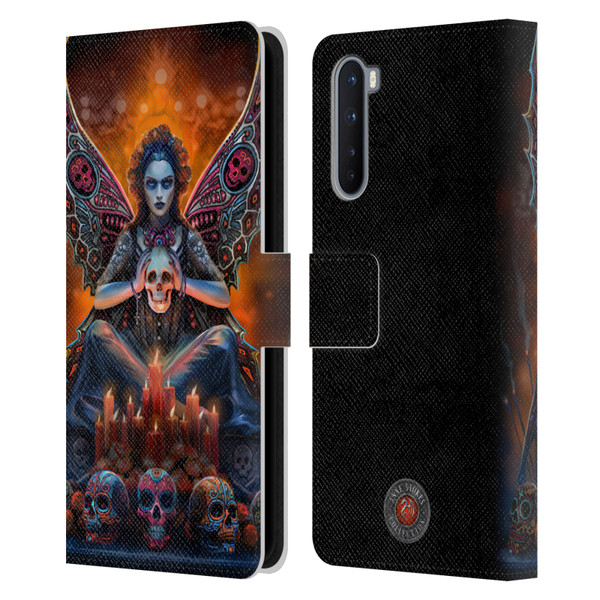 Anne Stokes Mix Fantasy Art Skull Fairy Leather Book Wallet Case Cover For OnePlus Nord 5G
