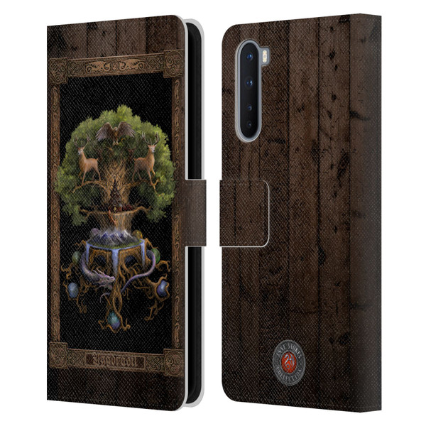 Anne Stokes Mix Fantasy Art Yggdrasil Leather Book Wallet Case Cover For OnePlus Nord 5G