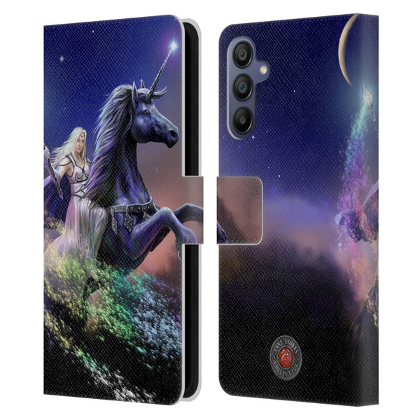 Anne Stokes Mix Fantasy Art Rainbow Magic Leather Book Wallet Case Cover For Samsung Galaxy A15