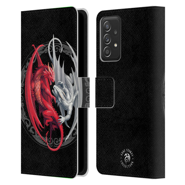 Anne Stokes Mix Fantasy Art Merlin's Dragons Leather Book Wallet Case Cover For Samsung Galaxy A53 5G (2022)