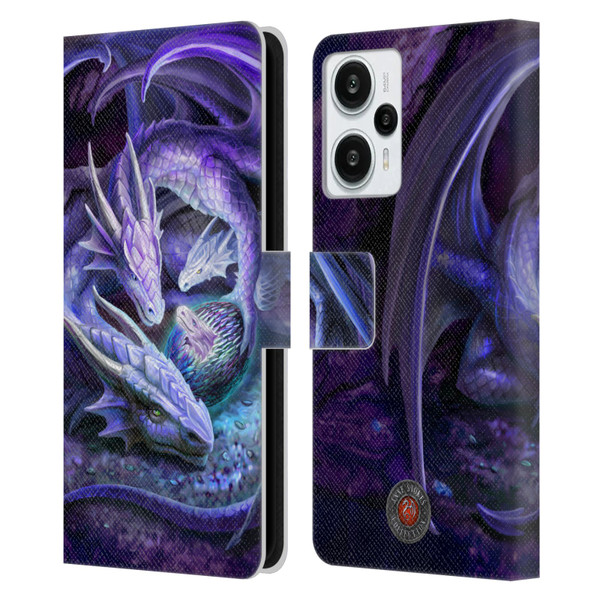 Anne Stokes Mix Fantasy Art Welcome Hatchling Leather Book Wallet Case Cover For Xiaomi Redmi Note 12T
