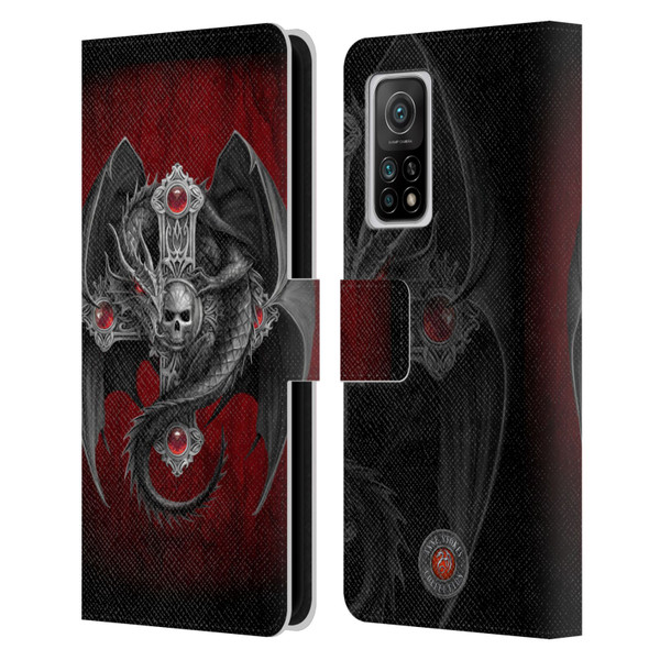 Anne Stokes Tribal Gothic Dragon Leather Book Wallet Case Cover For Xiaomi Mi 10T 5G