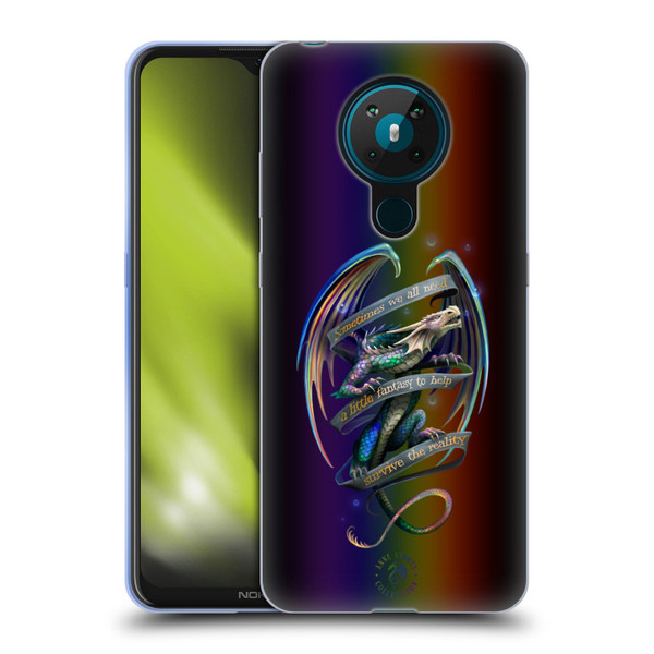 Anne Stokes Dragon Fantasy Survive The Reality Soft Gel Case for Nokia 5.3