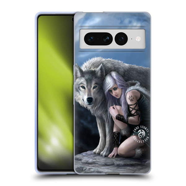 Anne Stokes Wolves Protector Soft Gel Case for Google Pixel 7 Pro