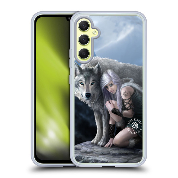 Anne Stokes Wolves Protector Soft Gel Case for Samsung Galaxy A34 5G