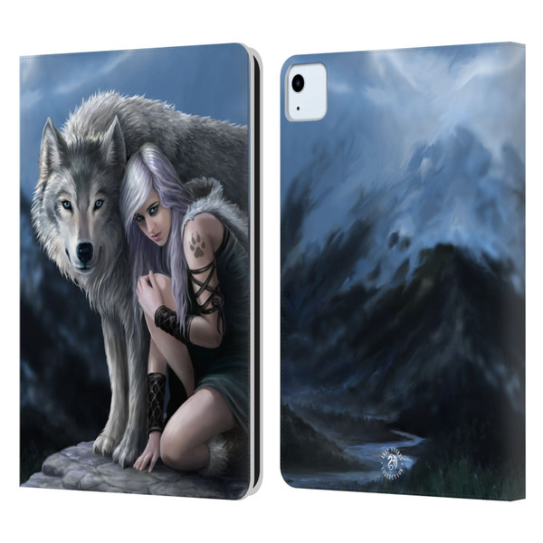 Anne Stokes Wolves Protector Leather Book Wallet Case Cover For Apple iPad Air 11 2020/2022/2024