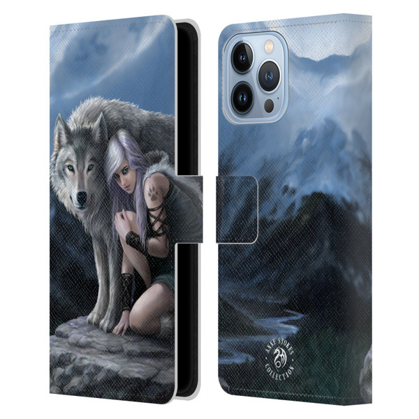 Anne Stokes Wolves Protector Leather Book Wallet Case Cover For Apple iPhone 13 Pro Max