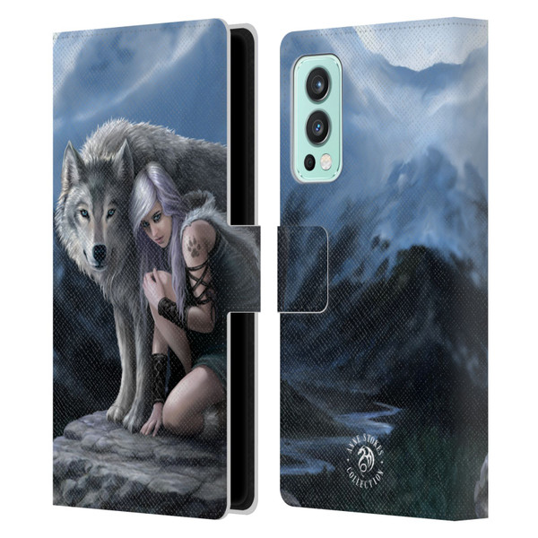 Anne Stokes Wolves Protector Leather Book Wallet Case Cover For OnePlus Nord 2 5G