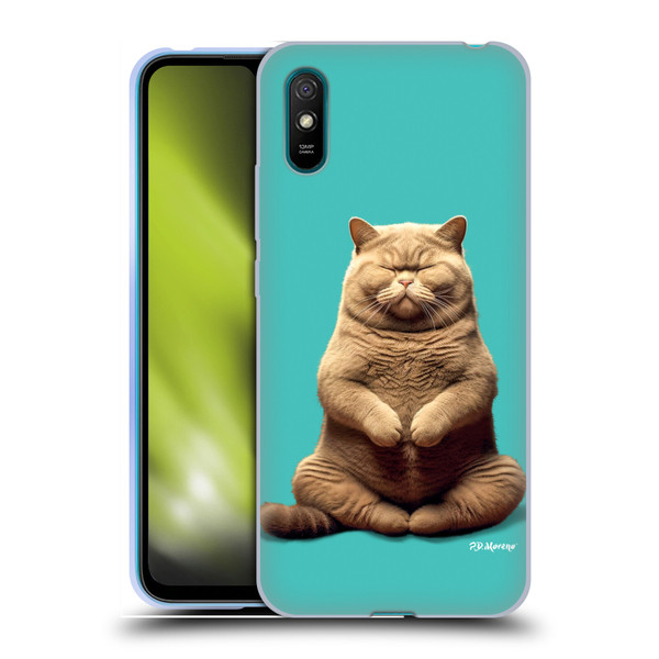 P.D. Moreno Furry Fun Artwork Sitting Cat Soft Gel Case for Xiaomi Redmi 9A / Redmi 9AT