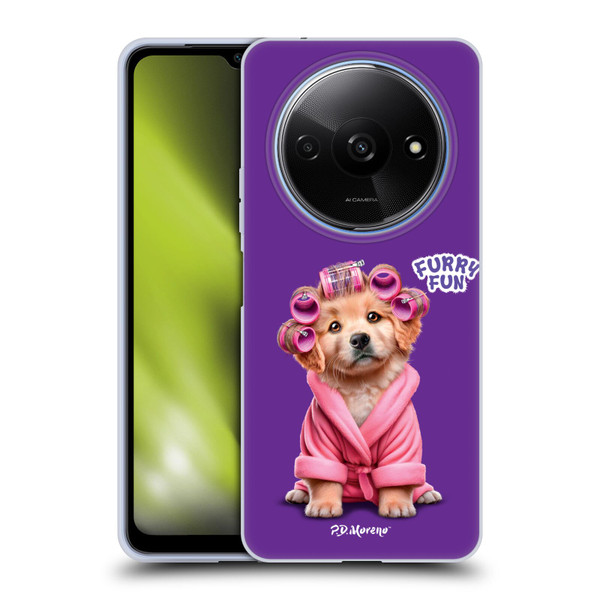 P.D. Moreno Furry Fun Artwork Puppy With Curlers Soft Gel Case for Xiaomi Redmi A3
