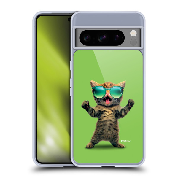 P.D. Moreno Furry Fun Artwork Cat Sunglasses Soft Gel Case for Google Pixel 8 Pro