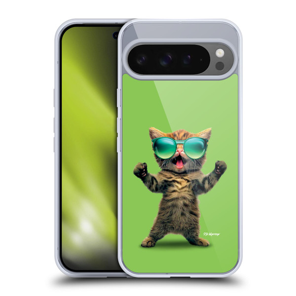 P.D. Moreno Furry Fun Artwork Cat Sunglasses Soft Gel Case for Google Pixel 9 Pro XL