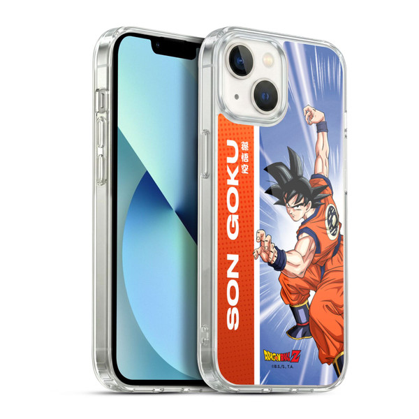 Dragon Ball Z Saiyan Arc Characters Son Goku Soft Gel Case for Apple iPhone 13