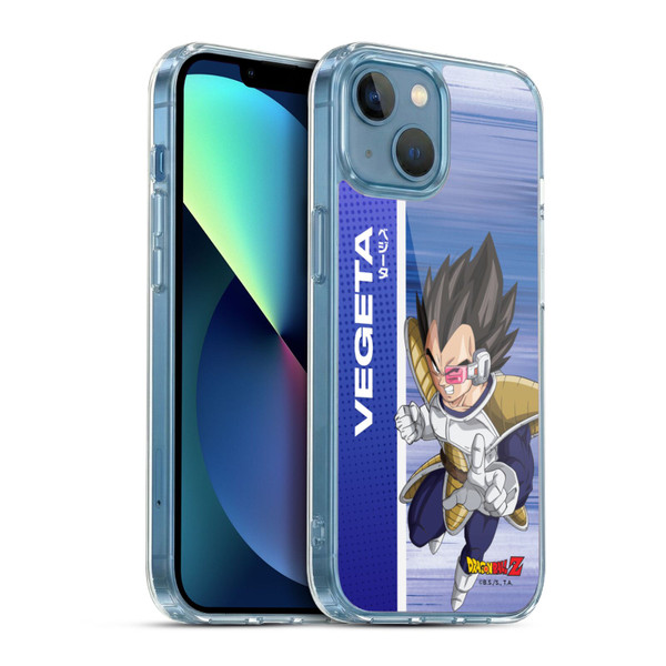 Dragon Ball Z Saiyan Arc Characters Vegeta Soft Gel Case for Apple iPhone 13 Mini & MagSafe