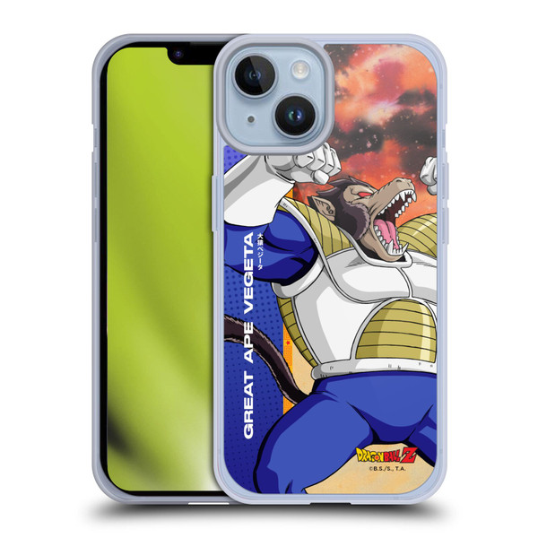 Dragon Ball Z Saiyan Arc Characters Great Ape Vegeta Soft Gel Case for Apple iPhone 14