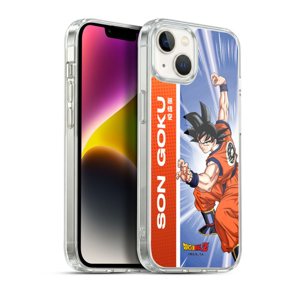 Dragon Ball Z Saiyan Arc Characters Son Goku Soft Gel Case for Apple iPhone 14 Plus & MagSafe