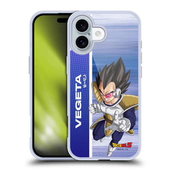 Dragon Ball Z Saiyan Arc Characters Vegeta Soft Gel Case for Apple iPhone 16