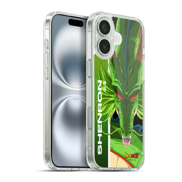 Dragon Ball Z Saiyan Arc Characters Shenron Soft Gel Case for Apple iPhone 16 Plus & MagSafe