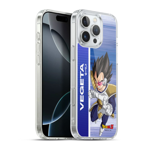 Dragon Ball Z Saiyan Arc Characters Vegeta Soft Gel Case for Apple iPhone 16 Pro Max & MagSafe