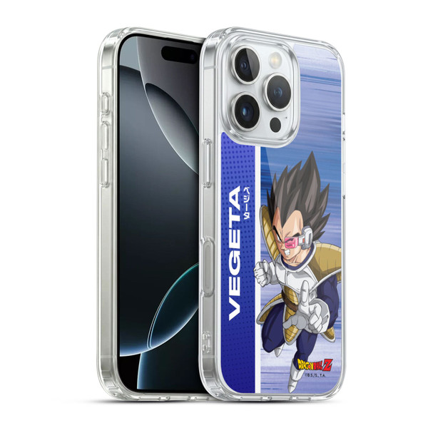 Dragon Ball Z Saiyan Arc Characters Vegeta Soft Gel Case for Apple iPhone 16 Pro & MagSafe