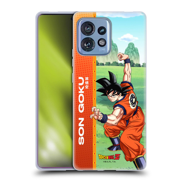 Dragon Ball Z Saiyan Arc Characters Son Goku Soft Gel Case for Motorola Moto Edge 40 Pro