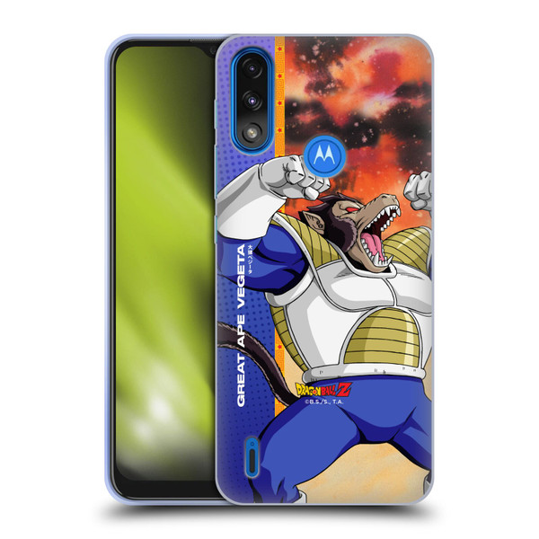 Dragon Ball Z Saiyan Arc Characters Great Ape Vegeta Soft Gel Case for Motorola Moto E7 Power / Moto E7i Power