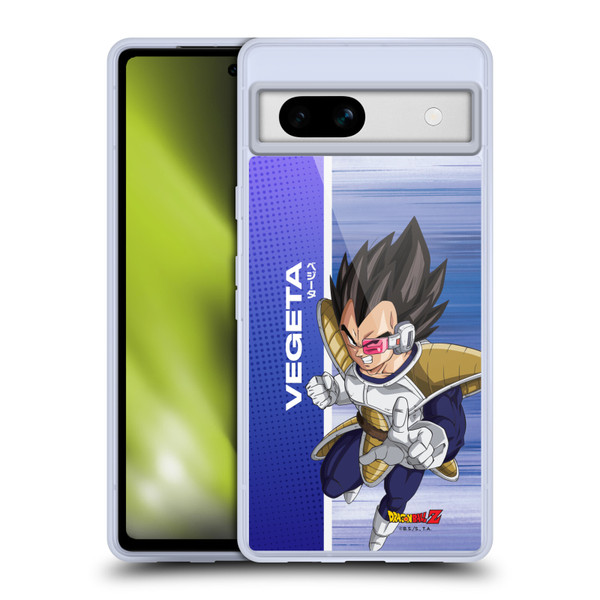 Dragon Ball Z Saiyan Arc Characters Vegeta Soft Gel Case for Google Pixel 7a