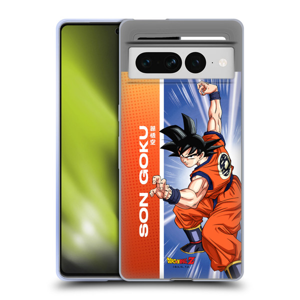 Dragon Ball Z Saiyan Arc Characters Son Goku Soft Gel Case for Google Pixel 7 Pro