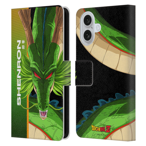 Dragon Ball Z Saiyan Arc Characters Shenron Leather Book Wallet Case Cover For Apple iPhone 16