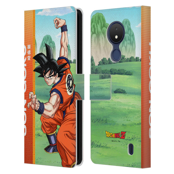 Dragon Ball Z Saiyan Arc Characters Son Goku Leather Book Wallet Case Cover For Nokia C21