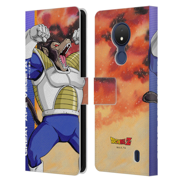Dragon Ball Z Saiyan Arc Characters Great Ape Vegeta Leather Book Wallet Case Cover For Nokia C21