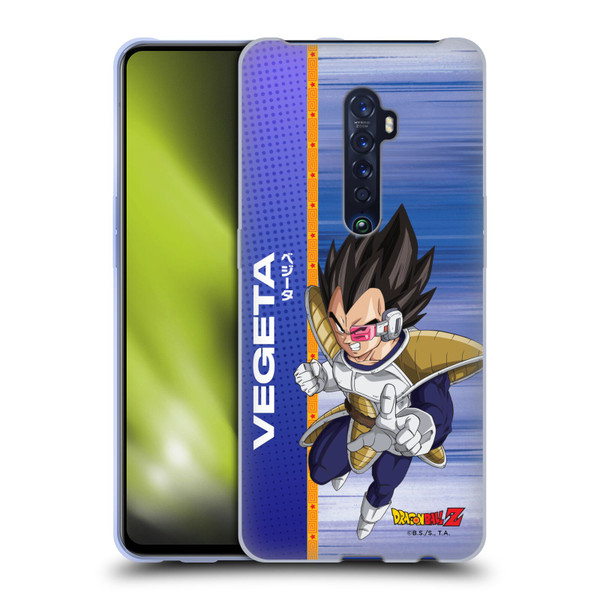 Dragon Ball Z Saiyan Arc Characters Vegeta Soft Gel Case for OPPO Reno 2