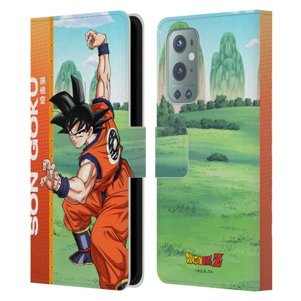Dragon Ball Z Saiyan Arc Characters Son Goku Leather Book Wallet Case Cover For OnePlus 9