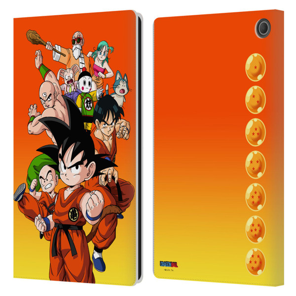 Dragon Ball Characters Group Leather Book Wallet Case Cover For Amazon Fire Max 11 2023