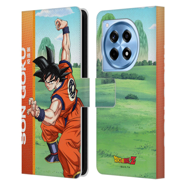 Dragon Ball Z Saiyan Arc Characters Son Goku Leather Book Wallet Case Cover For OnePlus 12R