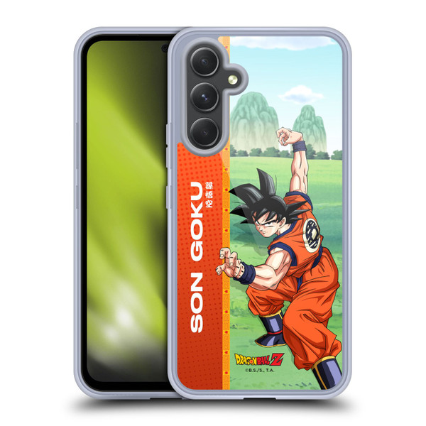 Dragon Ball Z Saiyan Arc Characters Son Goku Soft Gel Case for Samsung Galaxy A54 5G