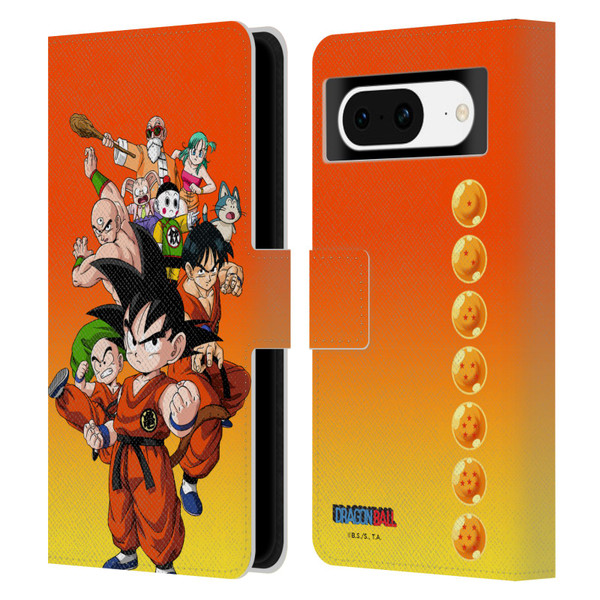 Dragon Ball Characters Group Leather Book Wallet Case Cover For Google Pixel 8