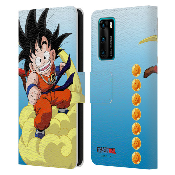 Dragon Ball Characters Goku Leather Book Wallet Case Cover For Huawei P40 5G