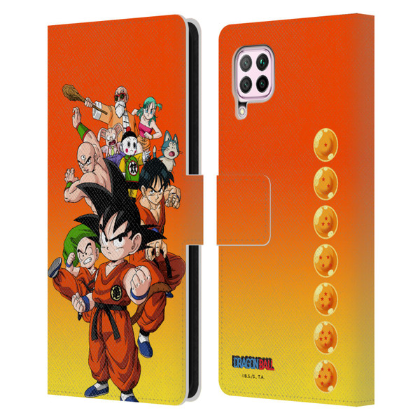 Dragon Ball Characters Group Leather Book Wallet Case Cover For Huawei Nova 6 SE / P40 Lite