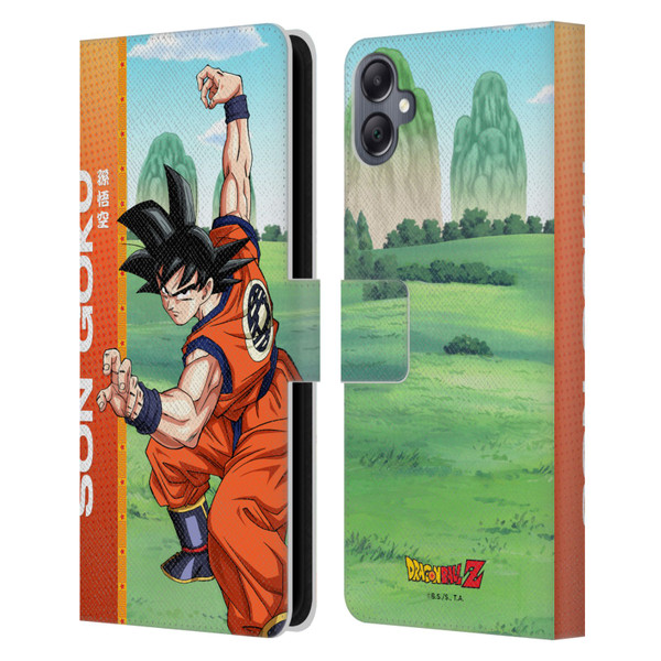 Dragon Ball Z Saiyan Arc Characters Son Goku Leather Book Wallet Case Cover For Samsung Galaxy A05
