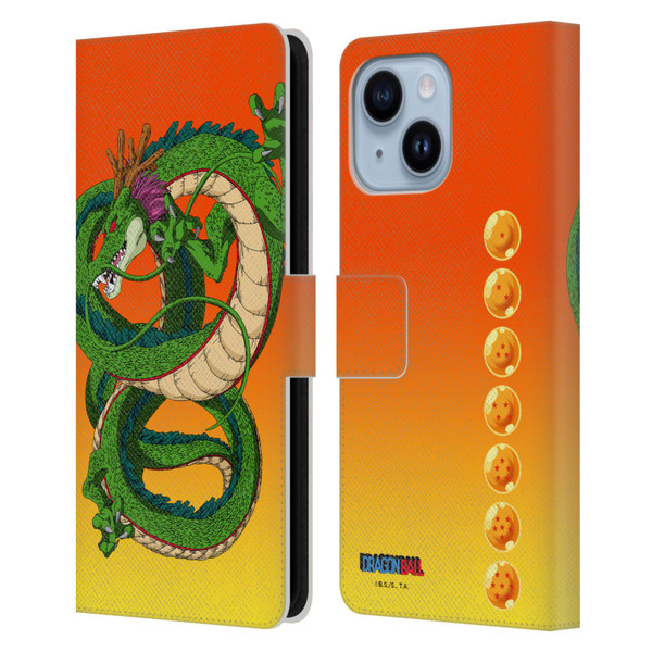 Dragon Ball Characters Shenron Leather Book Wallet Case Cover For Apple iPhone 14 Plus