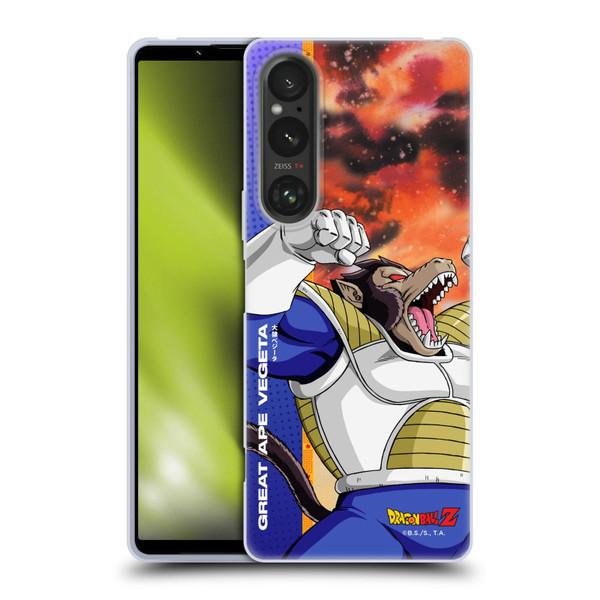 Dragon Ball Z Saiyan Arc Characters Great Ape Vegeta Soft Gel Case for Sony Xperia 1 V 5G