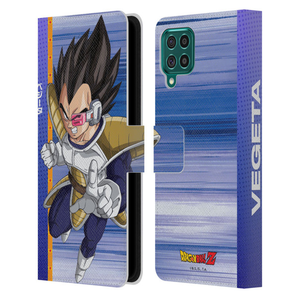 Dragon Ball Z Saiyan Arc Characters Vegeta Leather Book Wallet Case Cover For Samsung Galaxy F62 (2021)