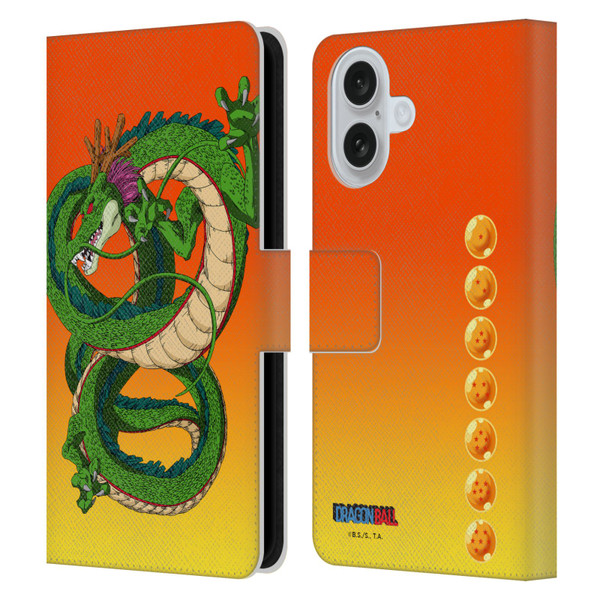 Dragon Ball Characters Shenron Leather Book Wallet Case Cover For Apple iPhone 16