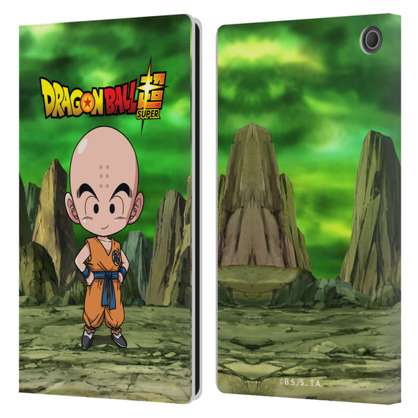 Dragon Ball Super Characters Krillin Leather Book Wallet Case Cover For Amazon Fire Max 11 2023
