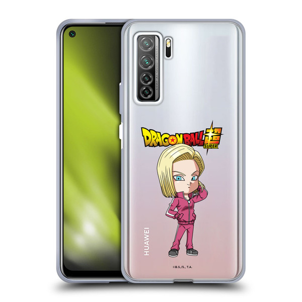 Dragon Ball Super Characters Android 18 Soft Gel Case for Huawei Nova 7 SE/P40 Lite 5G