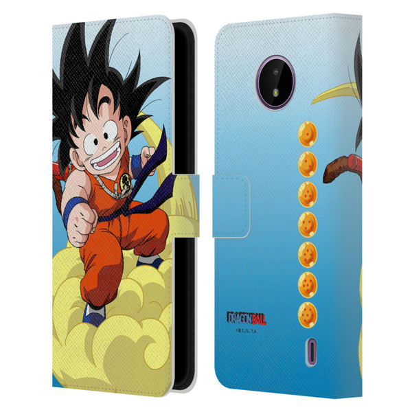 Dragon Ball Characters Goku Leather Book Wallet Case Cover For Nokia C10 / C20